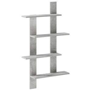 vidaXL P&oacute;łka ścienna Betonowy szary 61 x 13,5 x 105 cm