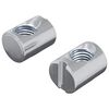 vidaXL Śruba beczkowa 2 pcs Srebrny M6 x 13 mm Żelazo