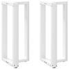 vidaXL Nogi do stołu barowego w kształcie litery T 2 szt. Białe 50x35x(90-91) cm Stal