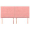 vidaXL Zagł&oacute;wek r&oacute;żowy 160x5x118/128 cm aksamit