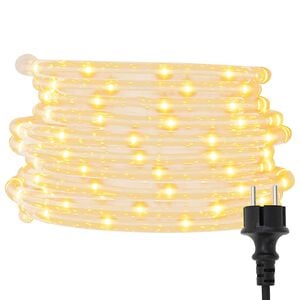 vidaXL Wąż świetlny, 1200 LED, ciepła biel, 50 m, PVC