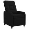 vidaXL Fotel recliner Czarny tkanina