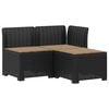 vidaXL Sofa ogrodowa 3-osobowa z poduszkami w rattanowym wyglądzie