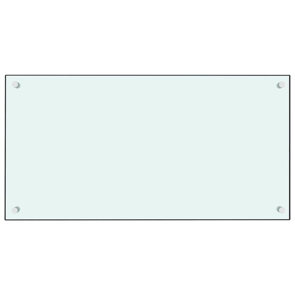 vidaXL Panele ochronne do kuchni, białe, 2 szt., 80x60 cm, szkło