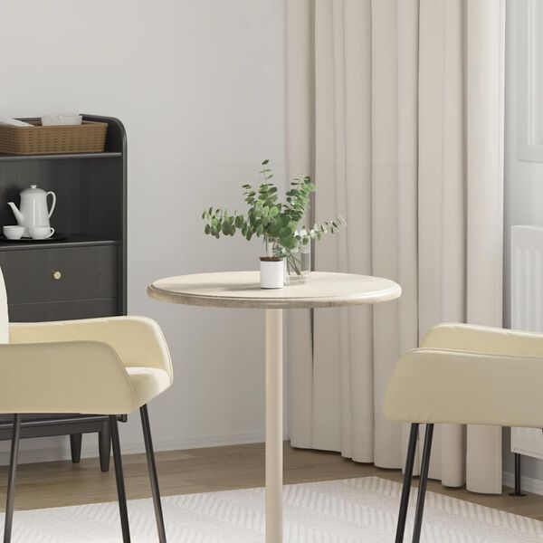 vidaXL Blat do stołu, szary, Ø60 x 2,5 cm, marmur