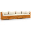 vidaXL 4-osobowa sofa ogrodowa z poduszkami, lite drewno akacjowe