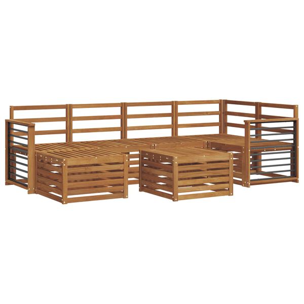 vidaXL Zestawy sof Naturalny Lite Drewno Akacji