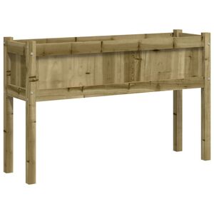 vidaXL Donica ogrodowa na nogach, 110x31x70 cm, impregnowane drewno