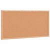 vidaXL Tablica korkowa z ramą z litego drewna sosnowego 60x30 cm