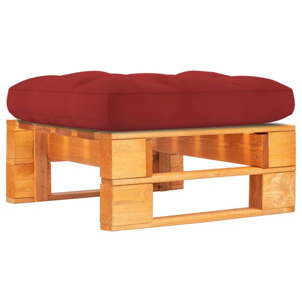 vidaXL Ogrodowy stołek z palet, impregnowane na brązowo drewno sosnowe