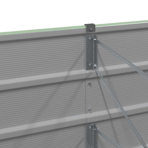 vidaXL Donica Zielony 600 x 80 x 45 cm Stal