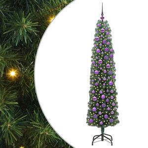 vidaXL Sztuczna choinka z podstawą Zielony 180 cm PVC, stal i plastik