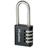 Master Lock Kł&oacute;dka na szyfr, aluminiowa, czarna, 40 mm, 7640EURDBLKLH