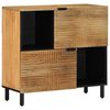 vidaXL Komoda Brązowa 80x33x75 cm Drewno lite Mango