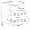 vidaXL Szafka Nocna Naturalny 50 x 33 x 60 cm Drewno z mango