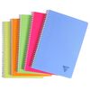 Clairefontaine 5 kołozeszyt&oacute;w Linicolor A4, 90 kartek w linię margines