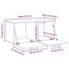 vidaXL Szafka ścienna Stare drewno 80 x 36.5 x 35 cm