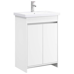 vidaXL Zestaw mebli łazienkowych Biały 81 x 40 x 84,5 cm