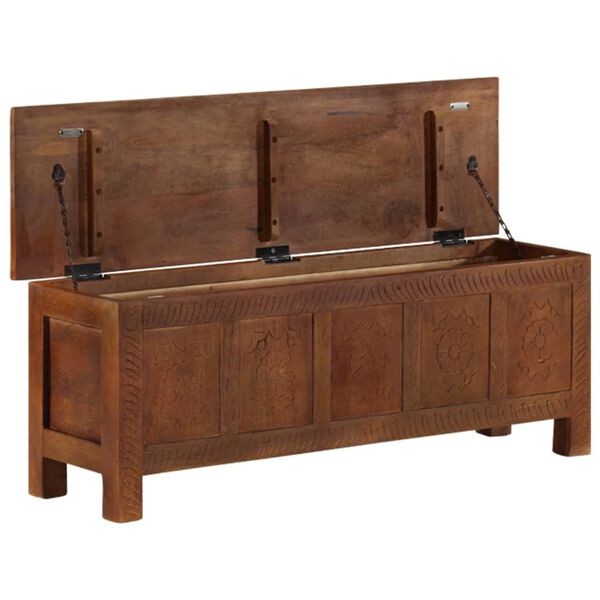 vidaXL Skrzynia, 110 x 30 x 40 cm, lite drewno mango