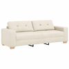 vidaXL Sofa Beżowy 221 x 80 x 80 cm Tkanina lniana