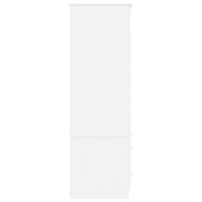 vidaXL Szafa ALTA, biała, 90x55x170 cm, lite drewno sosnowe