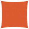 vidaXL Żagiel przeciwsłoneczny, 160 g/m&sup2;, pomarańczowy, 3x3 m, HDPE