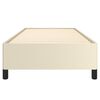vidaXL Rama ł&oacute;żka, kremowa, obita sztuczną sk&oacute;rą, 80x200 cm