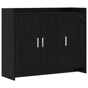 vidaXL Bufet Czarny dąb 98,5 x 33 x 80 cm Drewno inżynieryjne