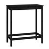 vidaXL Stolik barowy, czarny, 100x50x110 cm, lite drewno sosnowe