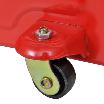 vidaXL Podnośnik hydrauliczny wózkowy, 2 tony, czerwony