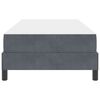 vidaXL Ł&oacute;żko sprężynowe z materacem Ciemnoszary 90 x 190 cm tkanina