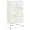 vidaXL Szafka, biała, 68,5x38,5x123,5 cm, stal
