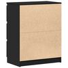 vidaXL Szafka, czarna, 60x35x76 cm, materiał drewnopochodny