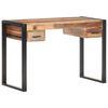 vidaXL Biurko, 110x50x76 cm, lite drewno