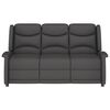 vidaXL Rozkładany fotel masujący, 3-os., ciemnoszary, obity mikrofibrą