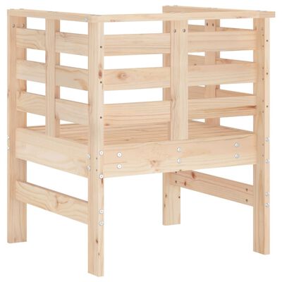vidaXL Krzesła ogrodowe, 2 szt., 61,5x53x71 cm, lite drewno sosnowe