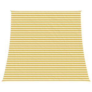 vidaXL Żagiel przeciwsłoneczny Ż&oacute;łty i Biały 4 / 5 x 4 m HDPE
