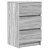 vidaXL Szafki nocne z 3 szufladami 2 szt. Szary Sonoma 39x35x65 cm