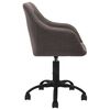 vidaXL Obrotowe krzesło stołowe, kolor taupe, obite tkaniną