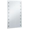 vidaXL Ścienne lustro łazienkowe z LED, 60 x 100 cm