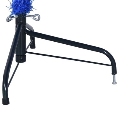 vidaXL Sztuczna choinka połówka ze stojakiem, niebieska, 210 cm, PVC