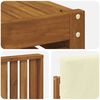 vidaXL Zestawy sof 7 pcs Naturalny i Kremowy Lite Drewno Akacji