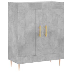 vidaXL Szafka, szarość betonu, 69,5x34x90 cm, materiał drewnopochodny