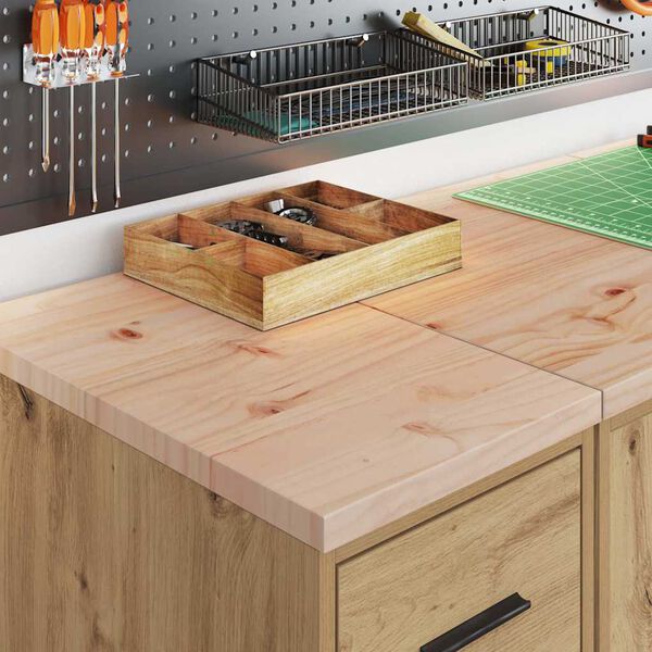 vidaXL Szafki garażowe 2 szt. Dąb rzemieślniczy Drewno klejone