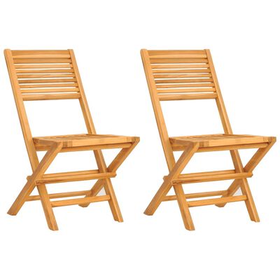 vidaXL Składane krzesła ogrodowe, 2 szt., 47x62x90 cm, drewno tekowe
