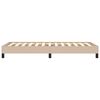 vidaXL Rama łóżka, kolor cappuccino, 100x200 cm, sztuczna skóra