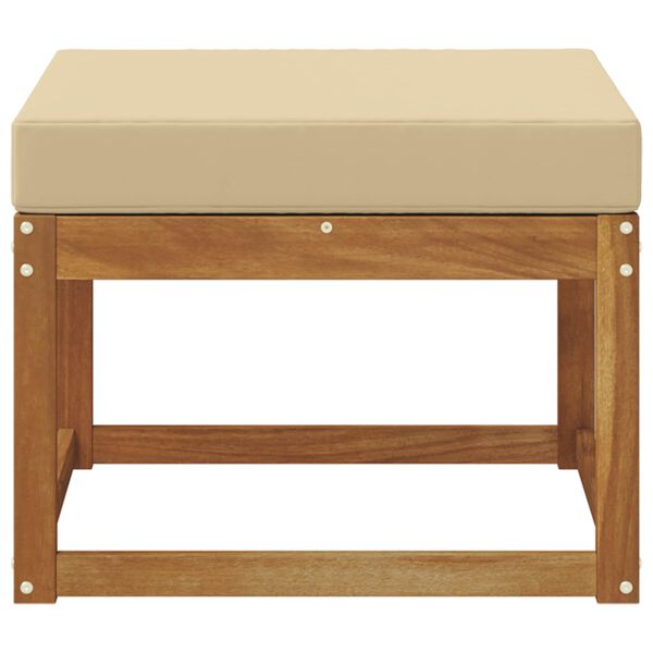 vidaXL Pufa na zewnątrz Lite Drewno Akacji Naturalny