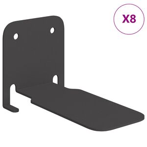 vidaXL Niewidoczna Pływająca P&oacute;łka 8 szt. Czarny 6 x 11 x 6,5 cm