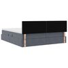 vidaXL Ł&oacute;żko z miejscem do przechowywania Ciemnoszary 100 x 200 cm