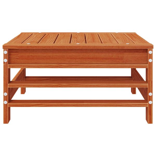 vidaXL Podn&oacute;żek ogrodowy Lite drewno sosnowe Woskowy Brąz